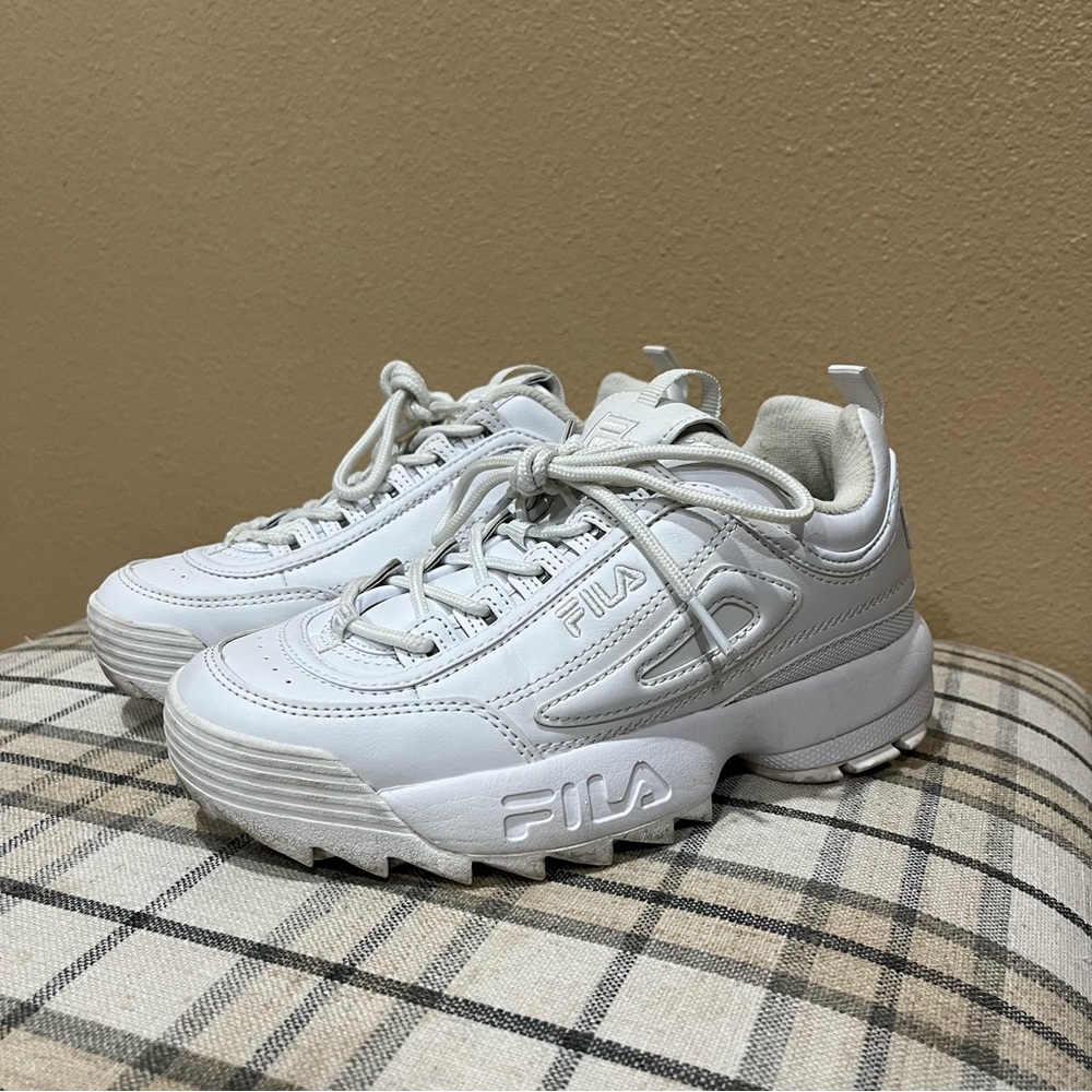 Fila white chunky sneakers size US 4